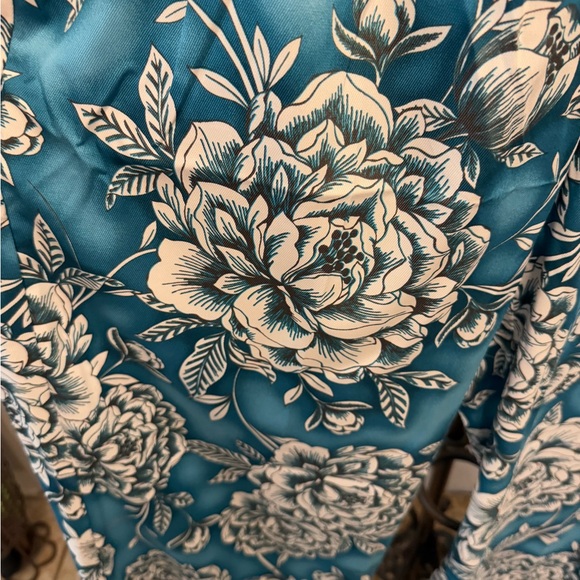 Worthington Bold Floral Print High Rise Wide Leg Pants 12 - Picture 4 of 8